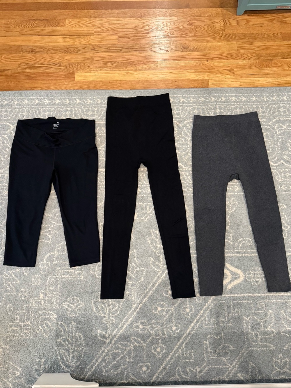 Maternity Black & Gray Leggings Trio